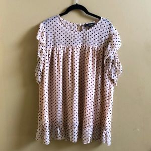Suzanne Betro polka dot blouse
